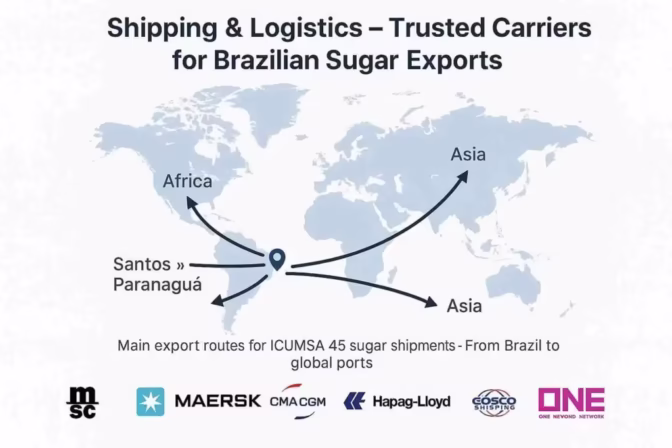 Best Countries Exporting ICUMSA Sugar 2